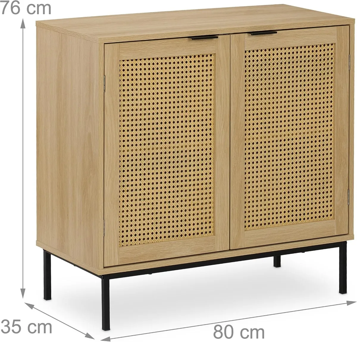 Sideboard 76x80x35CM Kitchen Storage Cabinet - Image 4