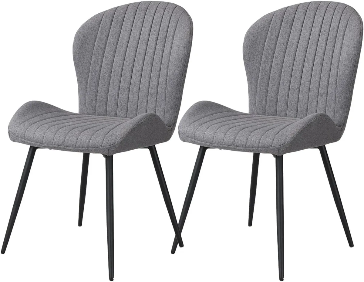 Dining Chairs Upholstered High Back (Set of 2) - Image 1