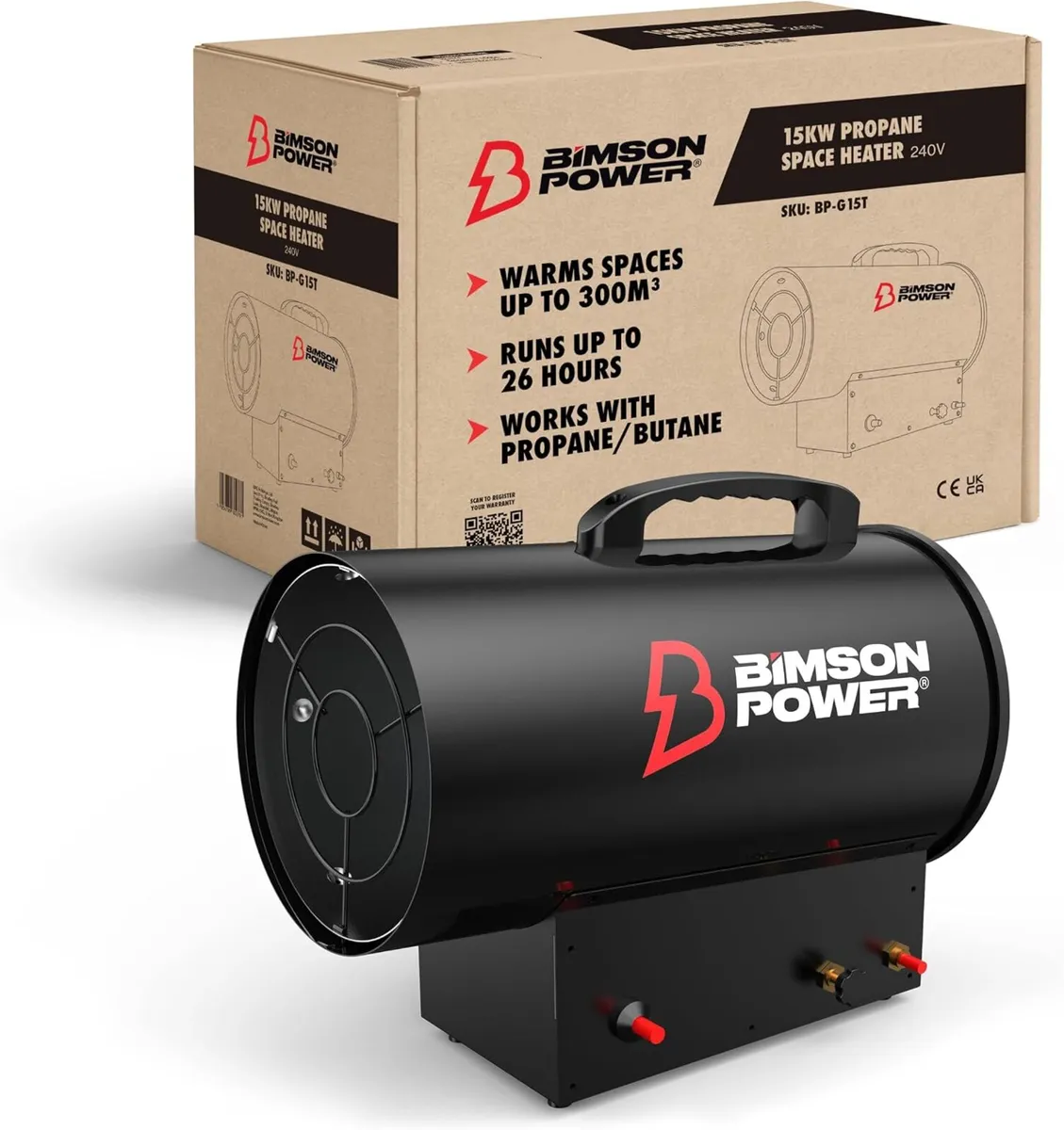 15KW Propane Gas Heater 51 000 Btu Portable Space - Image 1