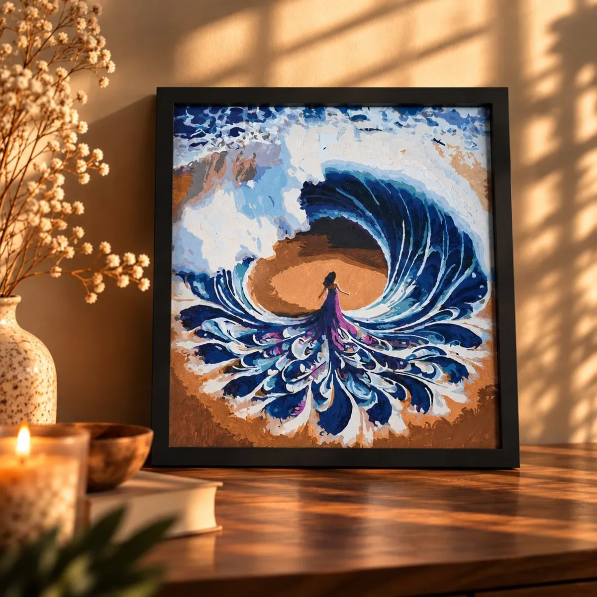 Hand-Painted Acrylic Painting - Image 2