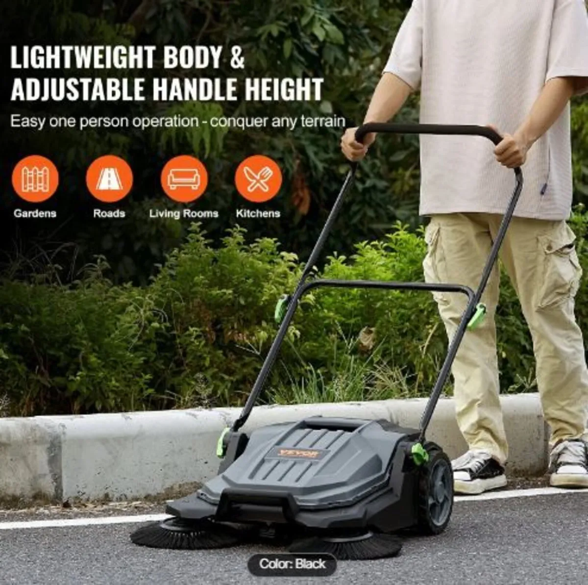 Walk-behind Hand Push Floor Sweeper - Image 2