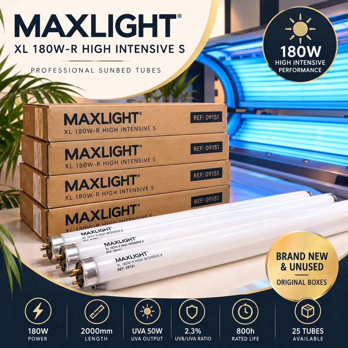 Sunbed Tubes – 2000mm – Brand New