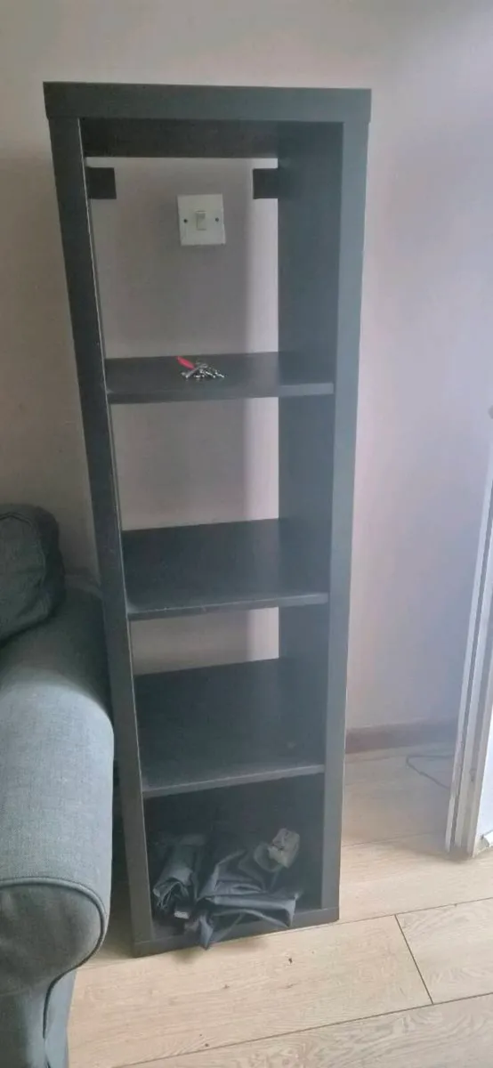 Tall Grey Bookcase / Shelving Unit – €30