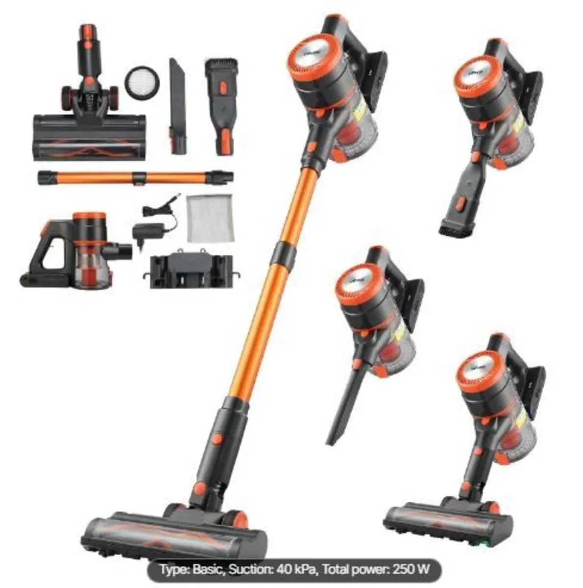 Cordless Vacuum Cleaner, 40KPA Max Suction - Image 4