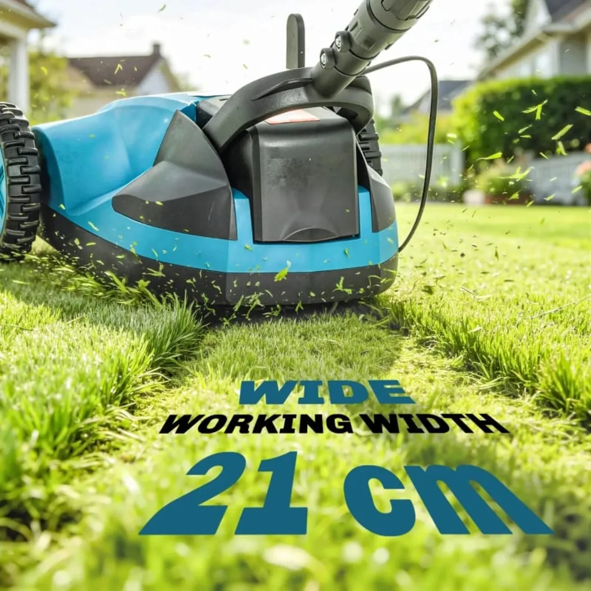 18V Cordless Lawnmower with 2 x 4Ah Batteries & Ch - Image 3