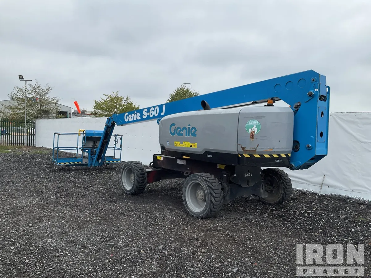 2021 Genie S-60J 4WD Diesel Telescopic Boom Lift - Image 2