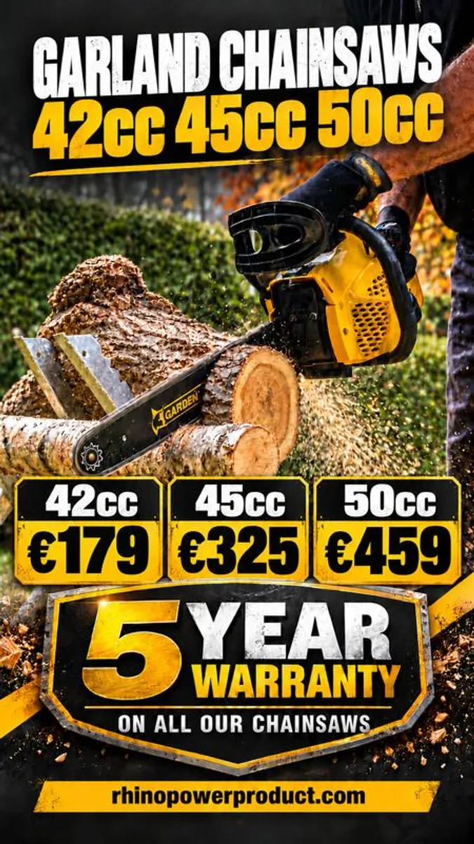 Chainsaw 5 Year Warranty - Image 1