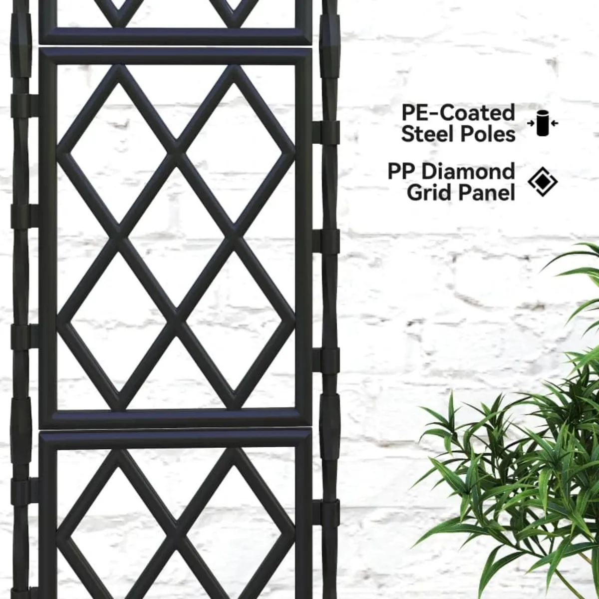 Foldable Garden Trellis, Lattice Climbing Support - Image 3