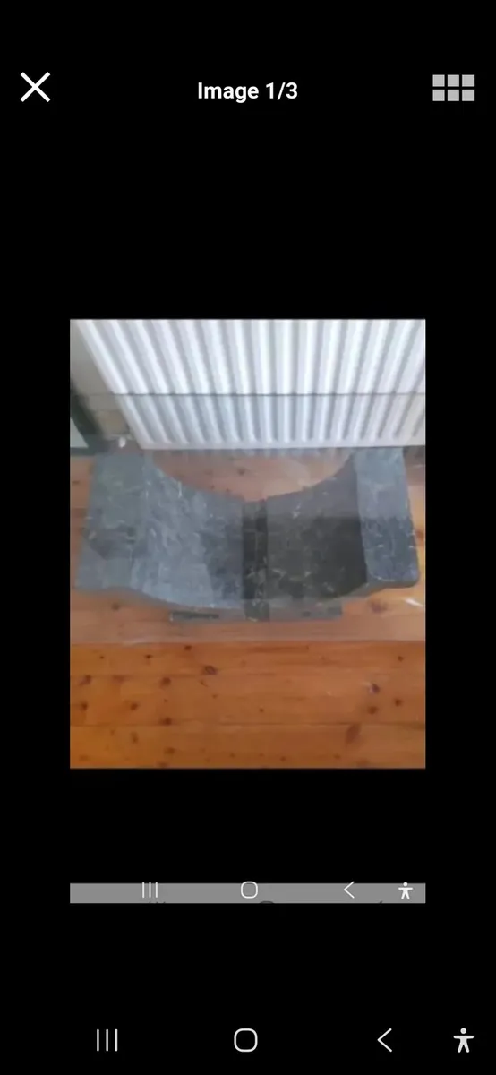 Glass coffee table and matching side table - Image 1