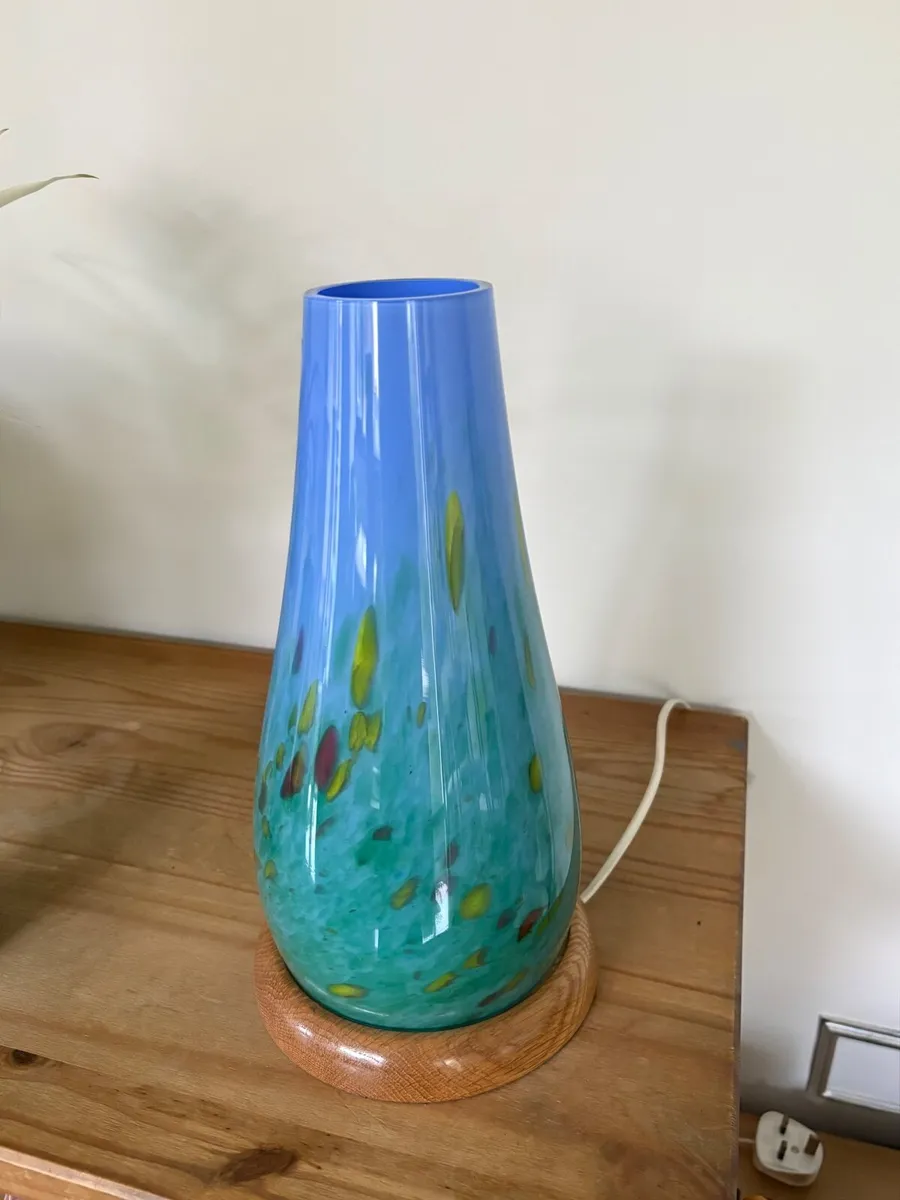Irish Handmade Glass Company Lamp - Image 2