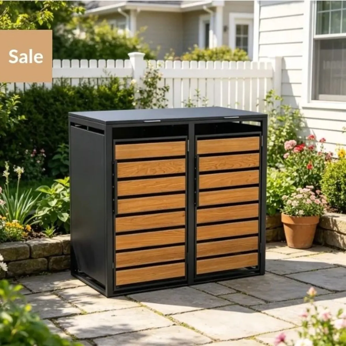 Double Wheelie Bin Storage Unit - Image 1