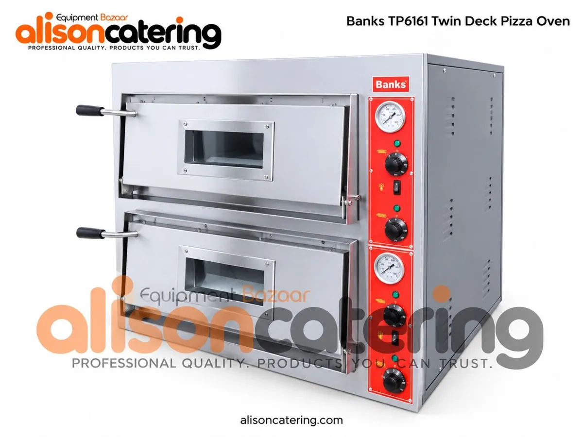 Commercial Pizza Ovens - Twin Deck & Conveyor - Image 2