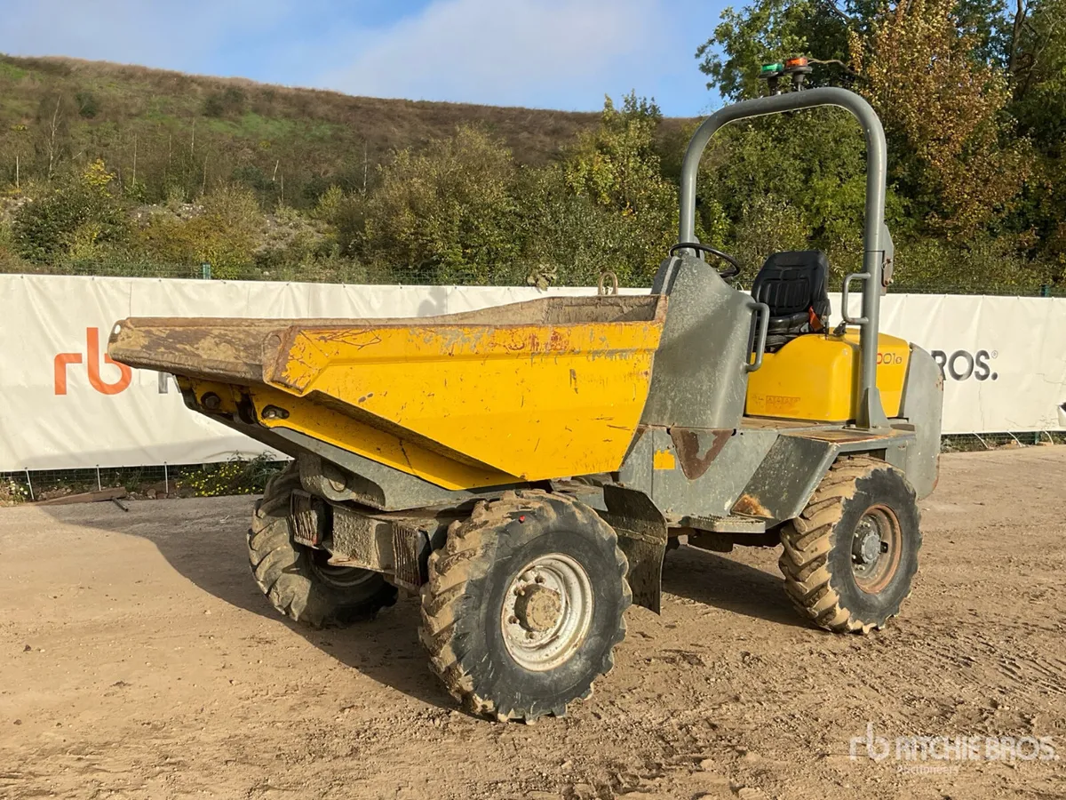 2013 Wacker Neuson 3001 3 ton 4x4 Swivel Dumper - Image 1