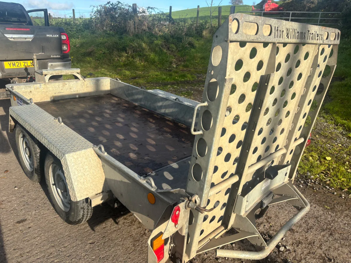 Ifor williams 9ft x 4ft plant trailer - Image 3