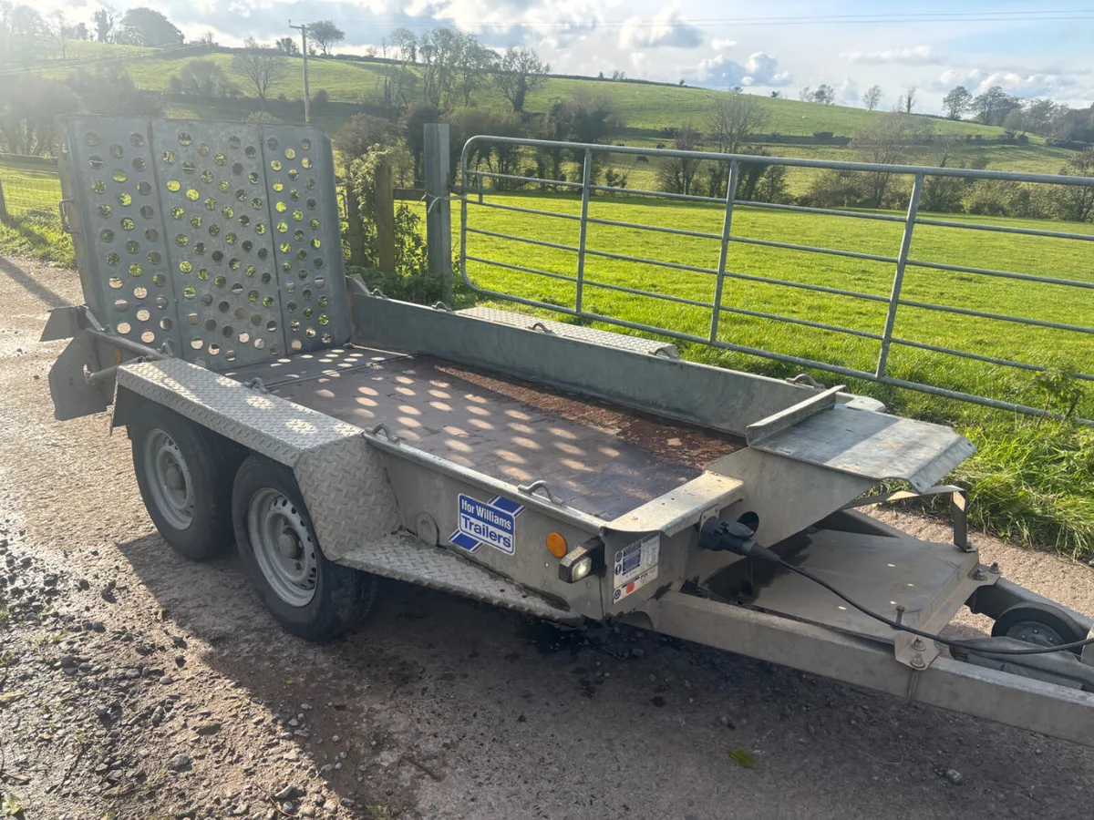 Ifor williams 9ft x 4ft plant trailer - Image 1