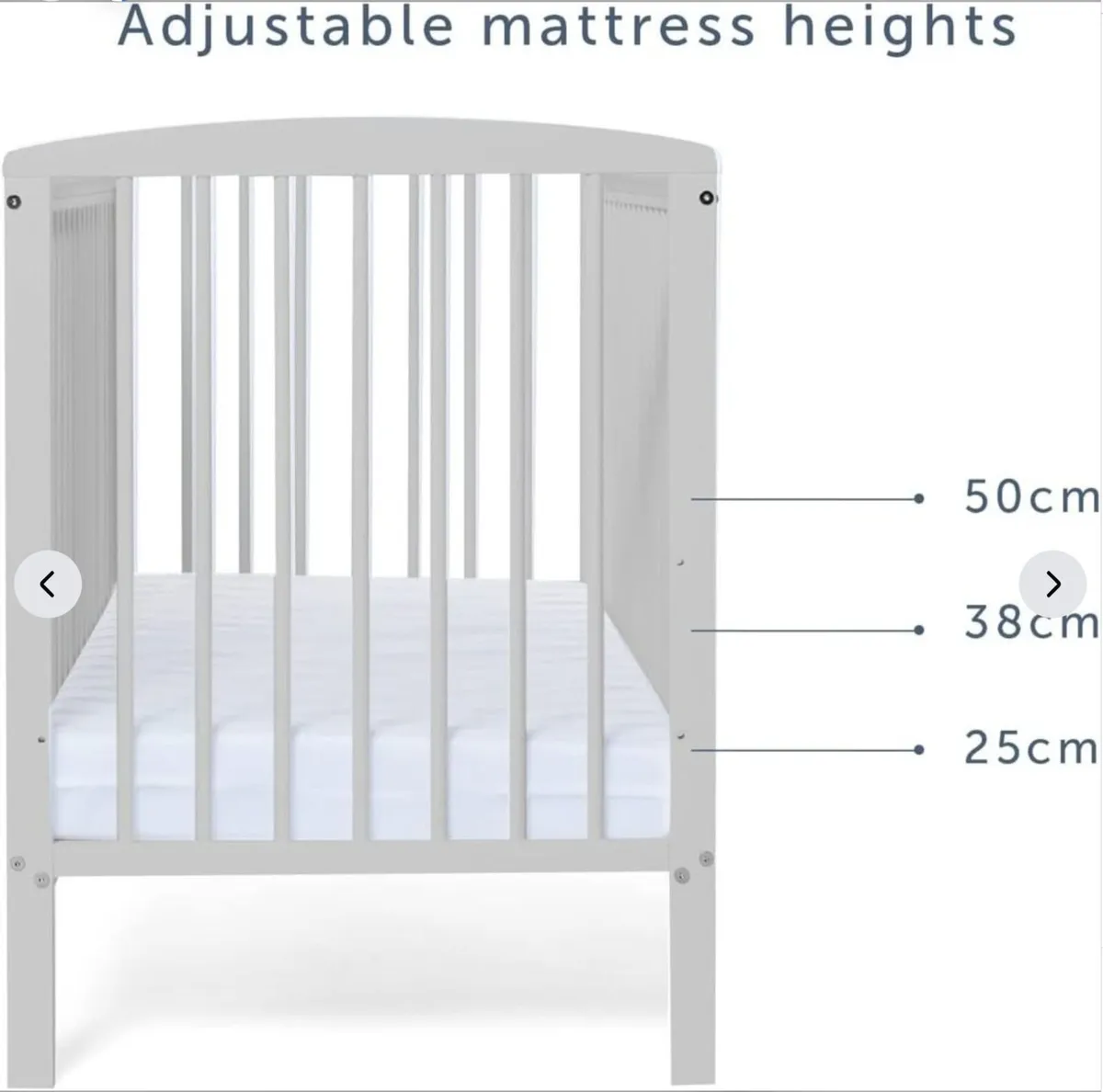 2 Grey Starlight Cots by Baby Elegance - Image 4