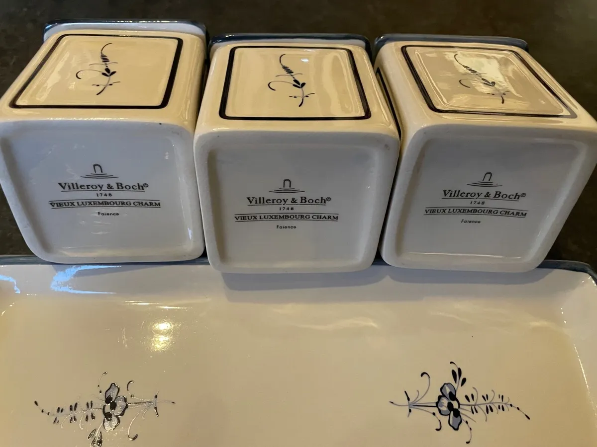 Villeroy & Boch 3-piece jar and tray set - Image 3