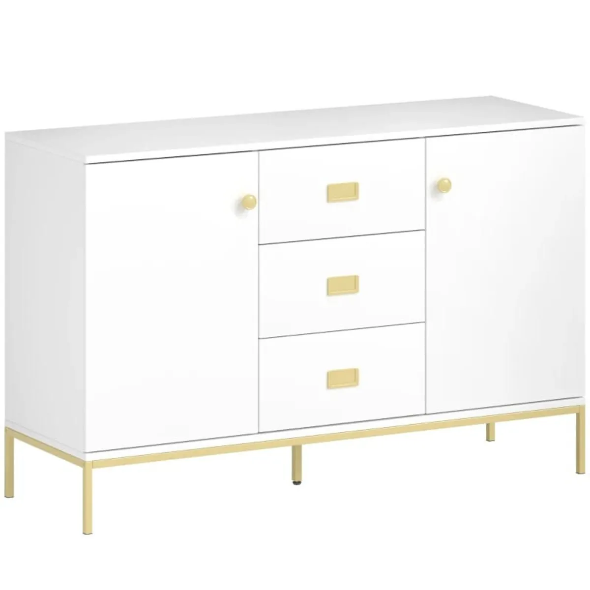 Modern White and Gold Sideboard

Features:
Two cup - Image 1