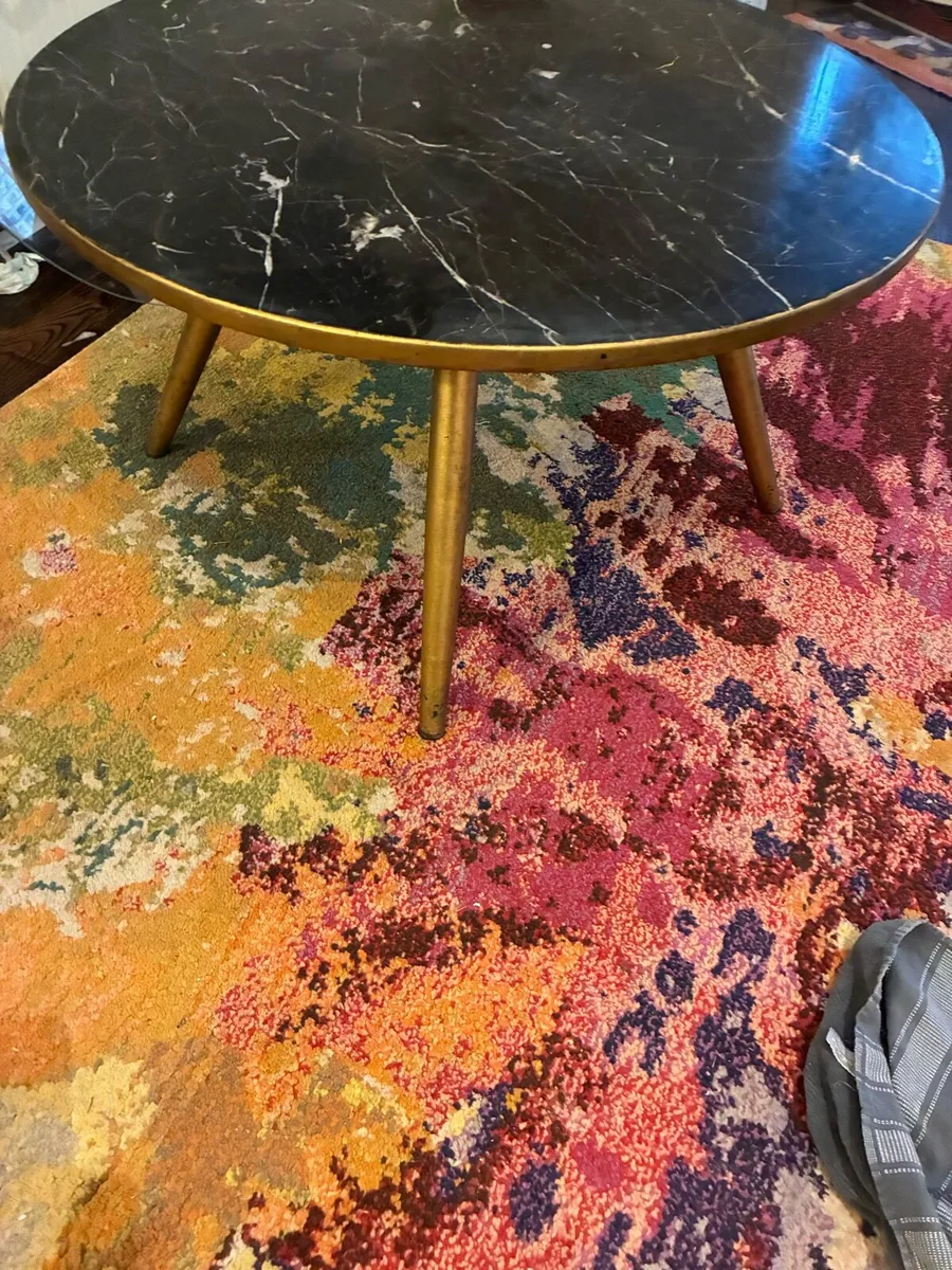 Granite coffee table with glass top (removable) - Image 2