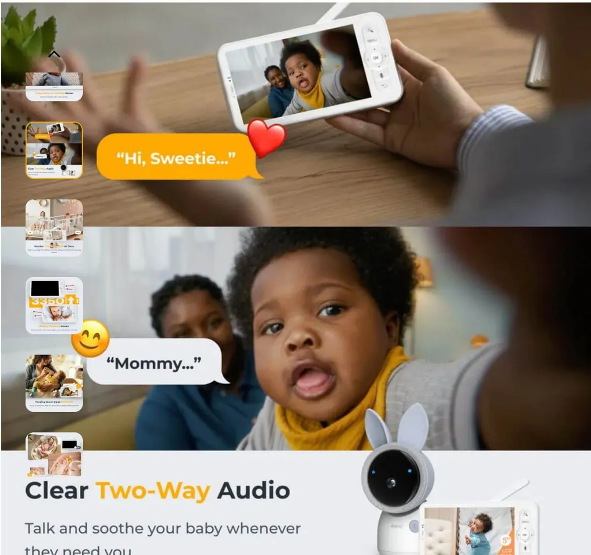 Home / Arenti 2K UHD Video Pan & Tilt Baby Monitor - Image 3