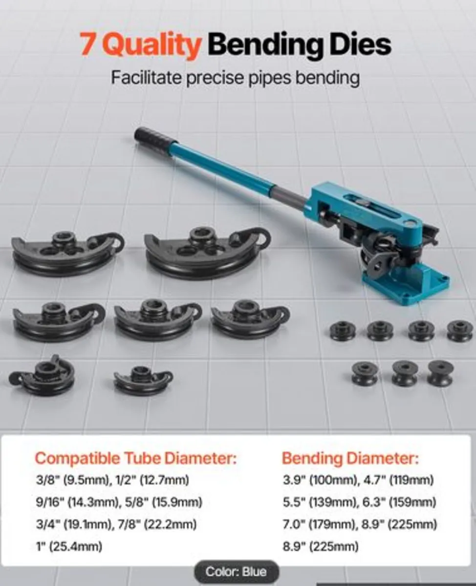 Pipe Bender 3/8 to 1 Inch Pipe Tubing Bender Tube - Image 3