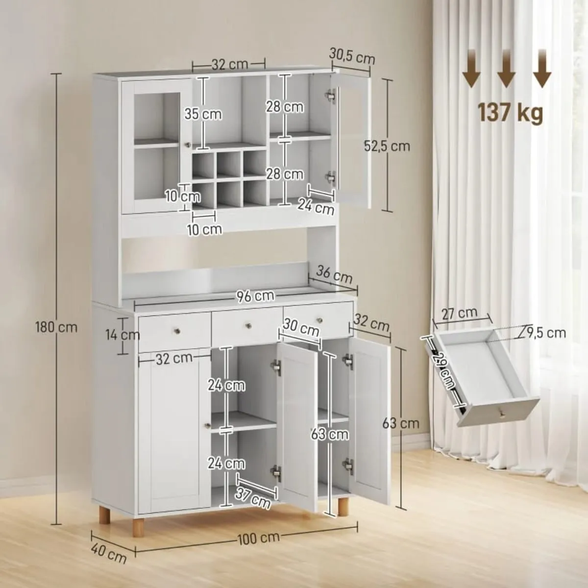 Space-Saving Kitchen Cabinet — Compact Storage Org - Image 2