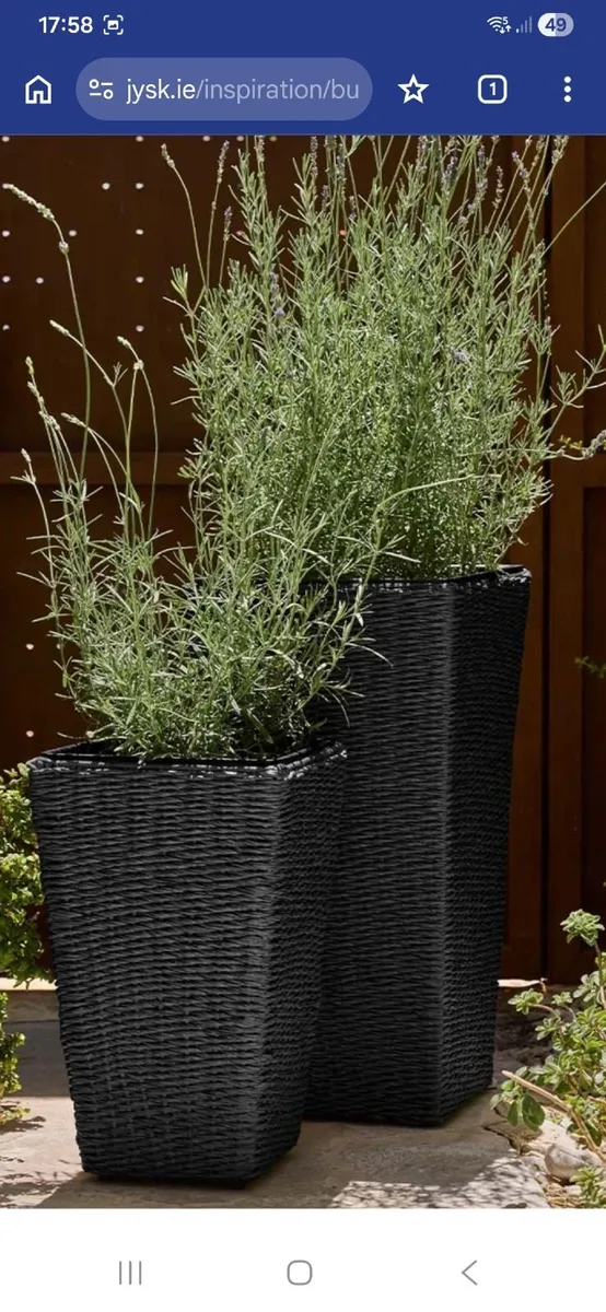 Jysk Tall garden planters x 28 - Image 3