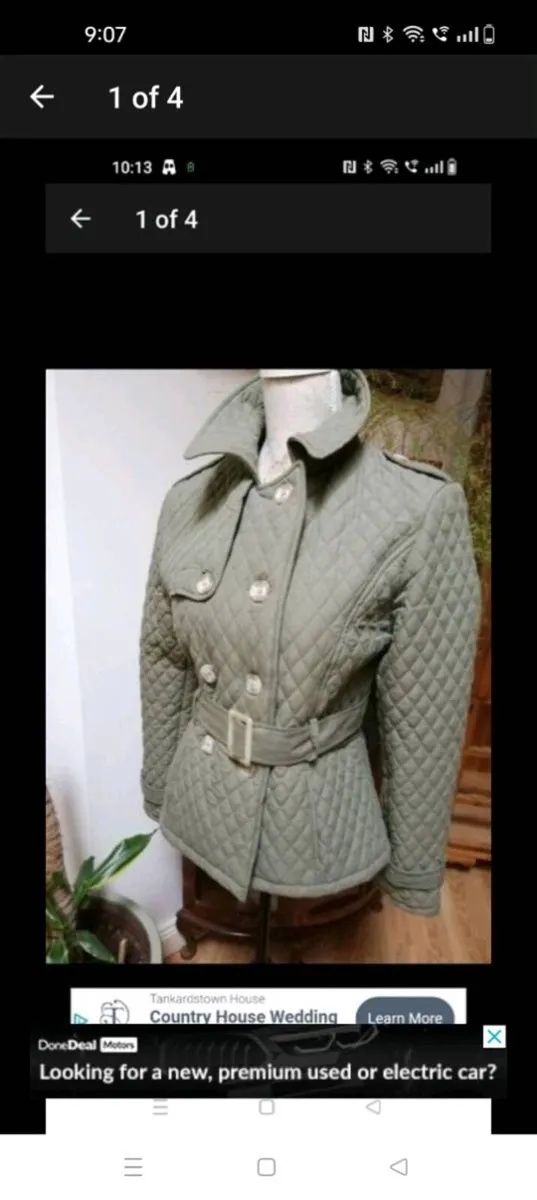 Ladies Dunne stores green jacket like new size 12 - Image 3