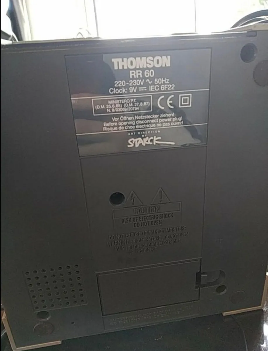 Rare Starck for Thomson RR 60 Vintage Clock Radio - Image 3