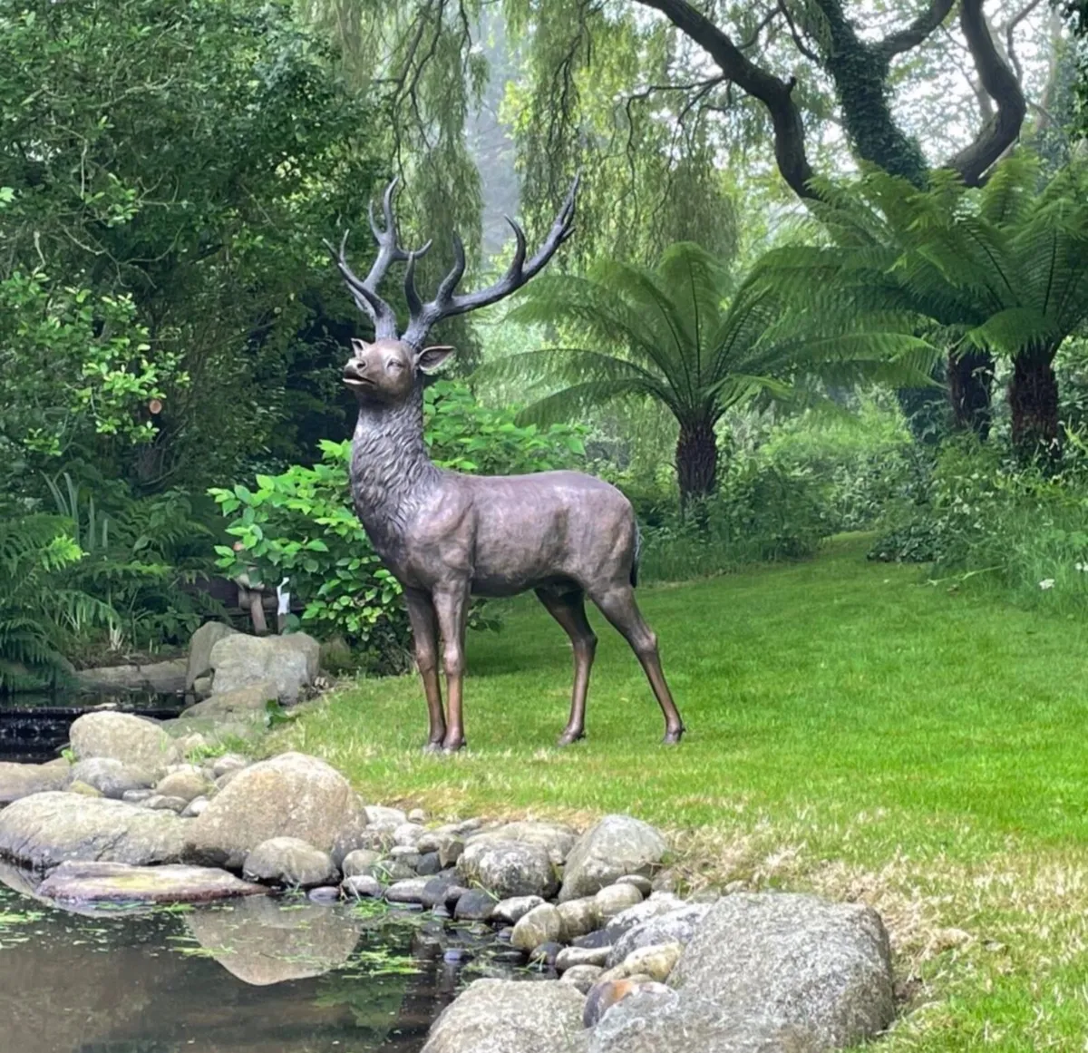 Bronze deer sculpture - Image 3