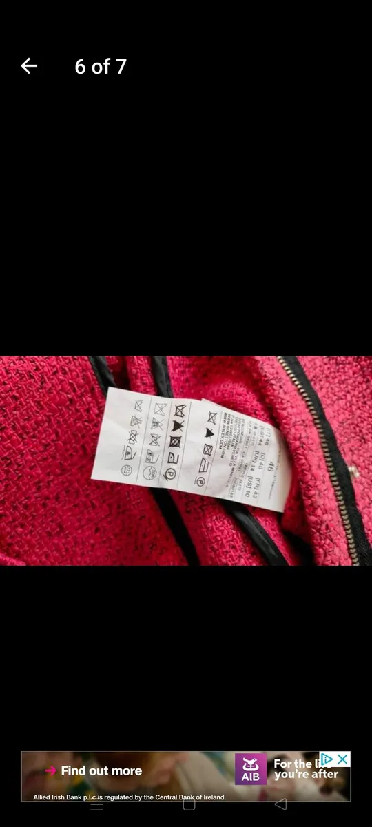 Ladies Benetton Jacket. Unusual make more dark pin - Image 4