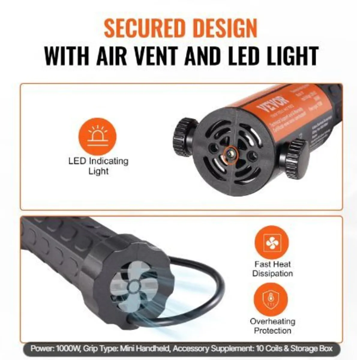 Magnetic Induction Heater Kit, 1000w 220V - Image 2