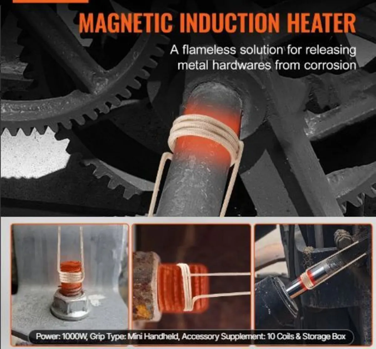 Magnetic Induction Heater Kit, 1000w 220V - Image 3