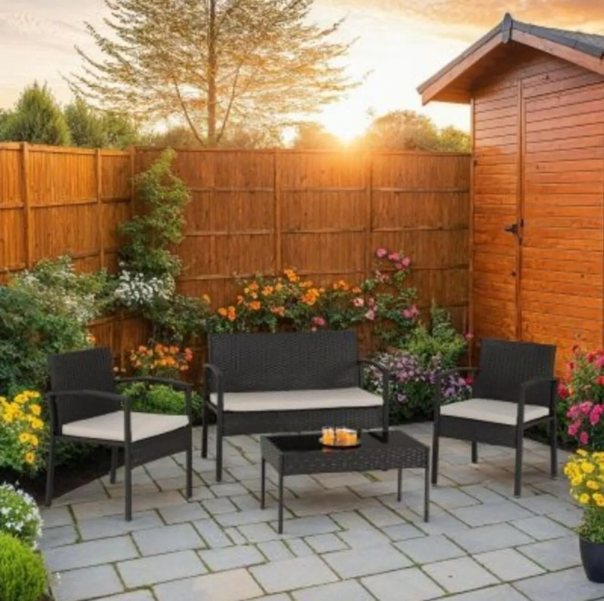 Cedar 4 Piece Garden Set - Image 2