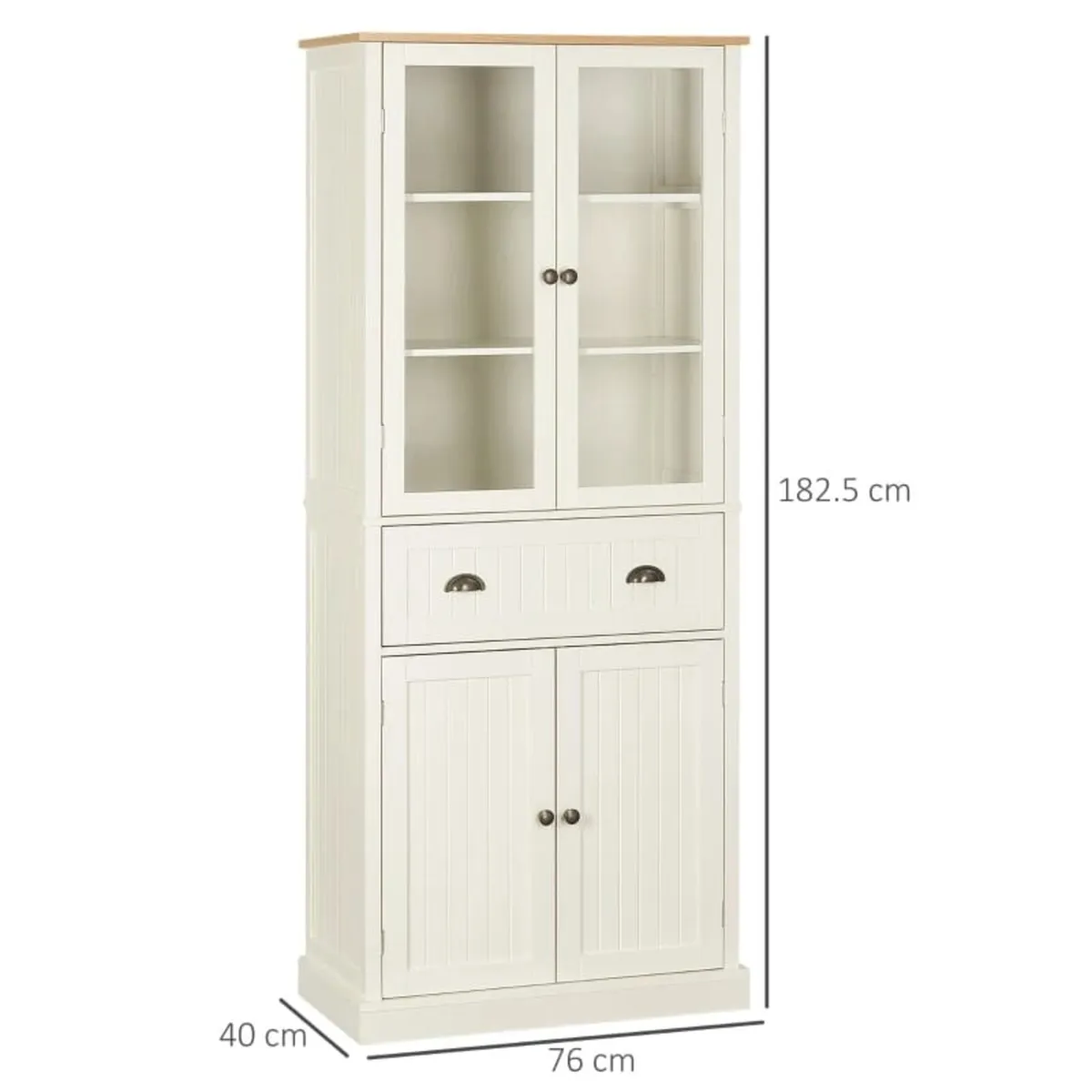 Freestanding Kitchen Cupboard, 5-tier Storage Cabi - Image 2