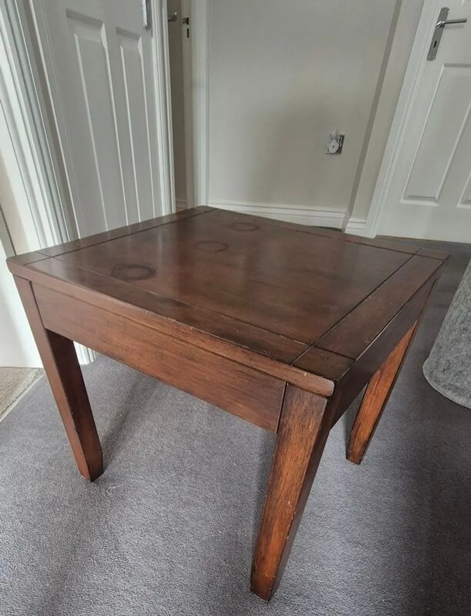 Solid Wooden Side Table - Image 1