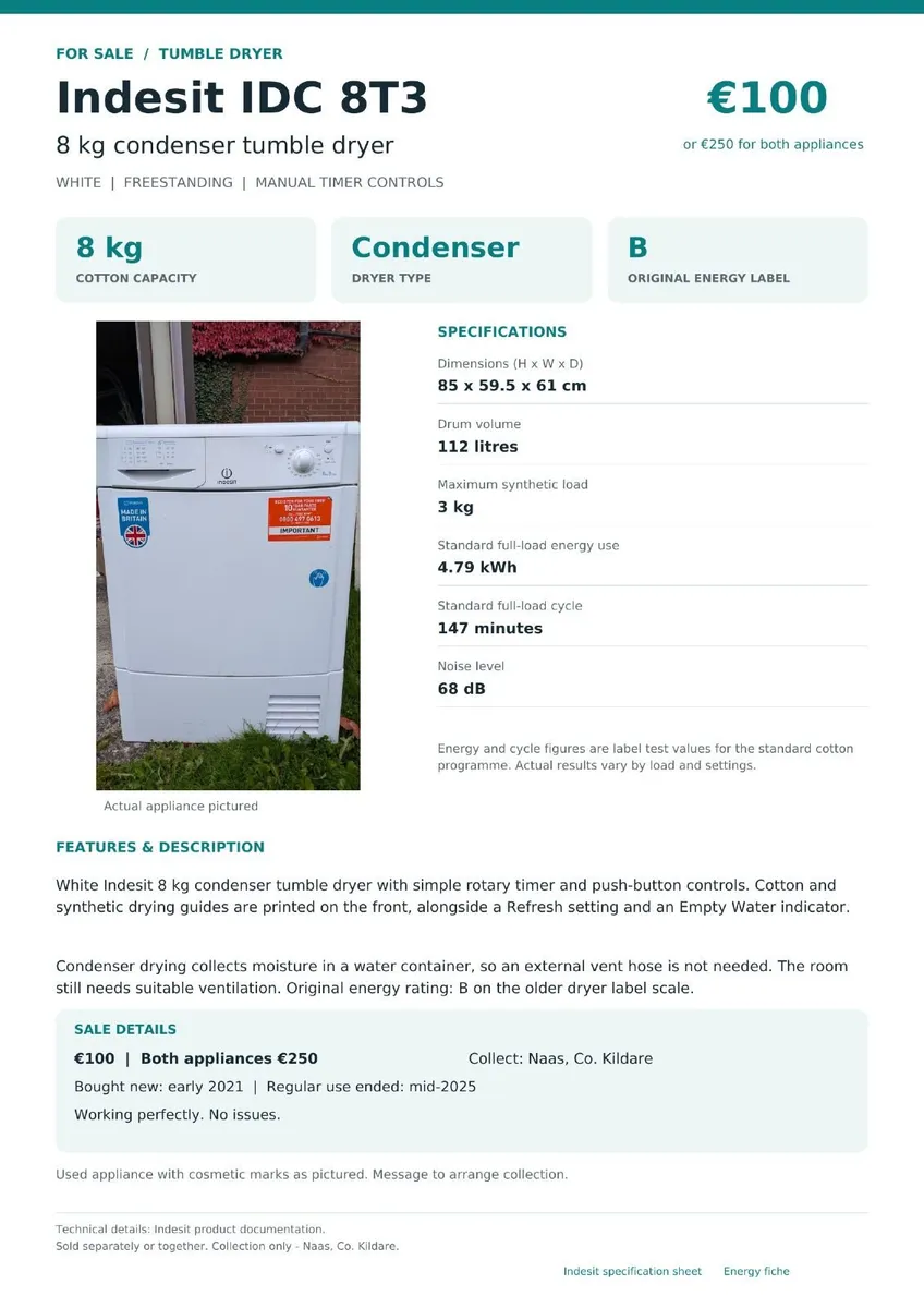 Washing machine and dryer - Image 2