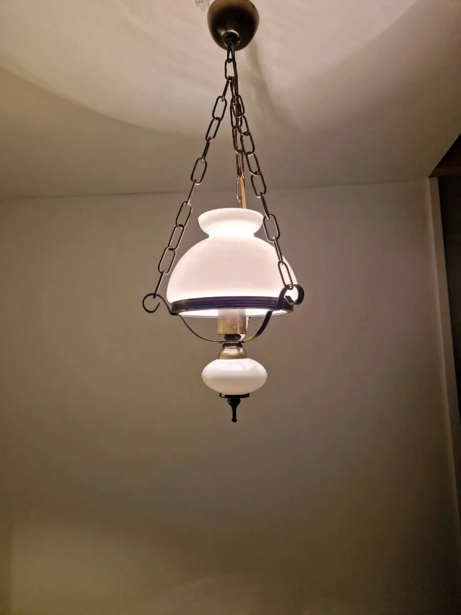 Vintage French Pendant light - Image 1
