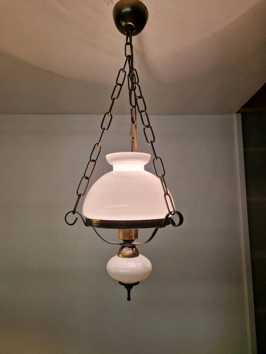 Vintage French Pendant light - Image 3