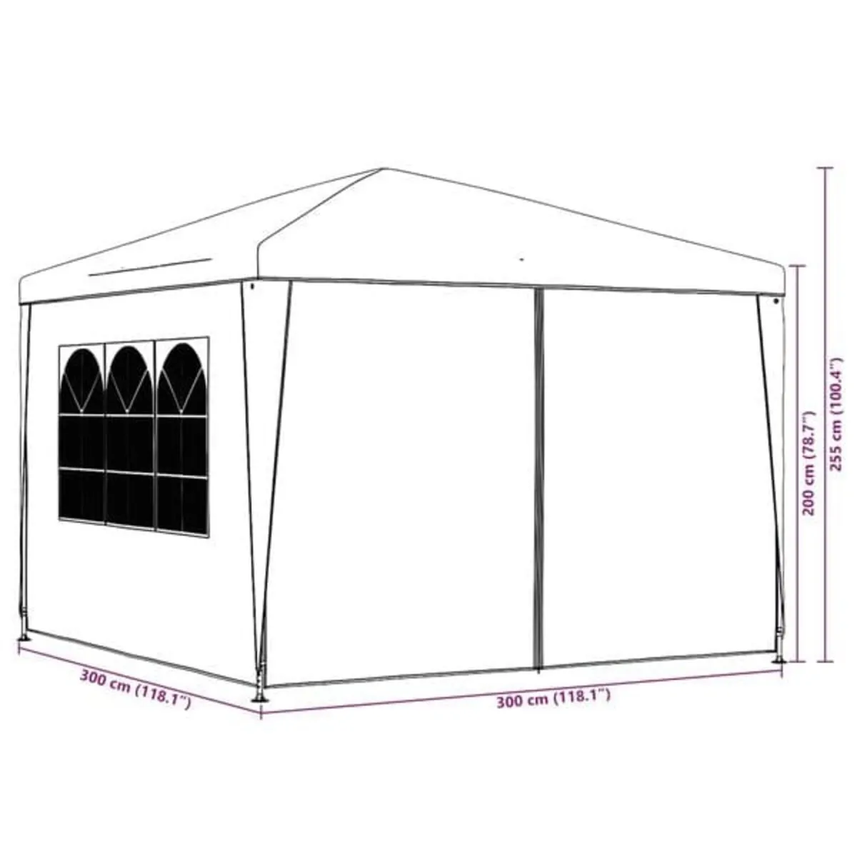 Party Tent 3x3 m Blue

Description
Our partytent p - Image 4