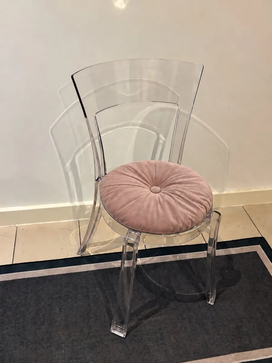 Stein transparent acrylic chair - Image 1