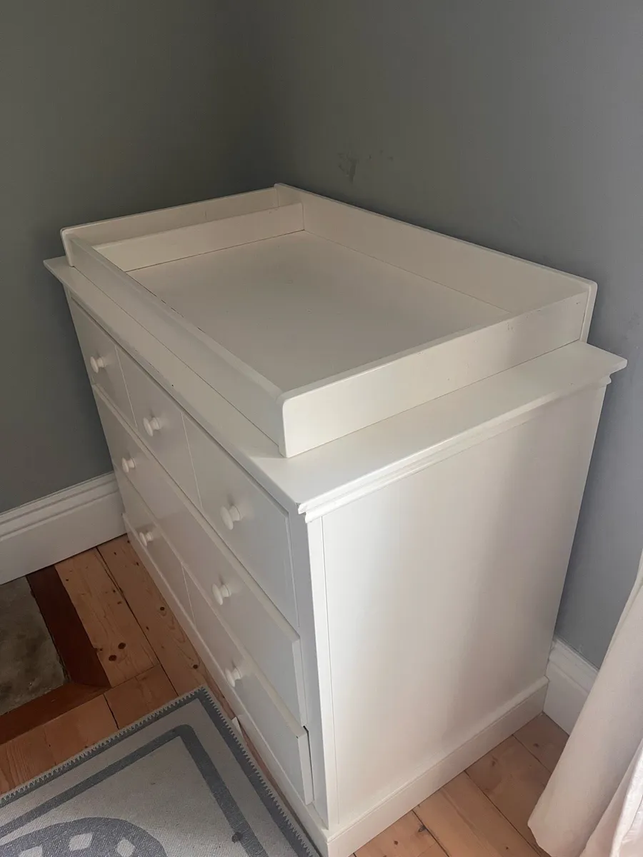 Mamas & Papas Oxford Cotbed & Changing Unit - Image 2