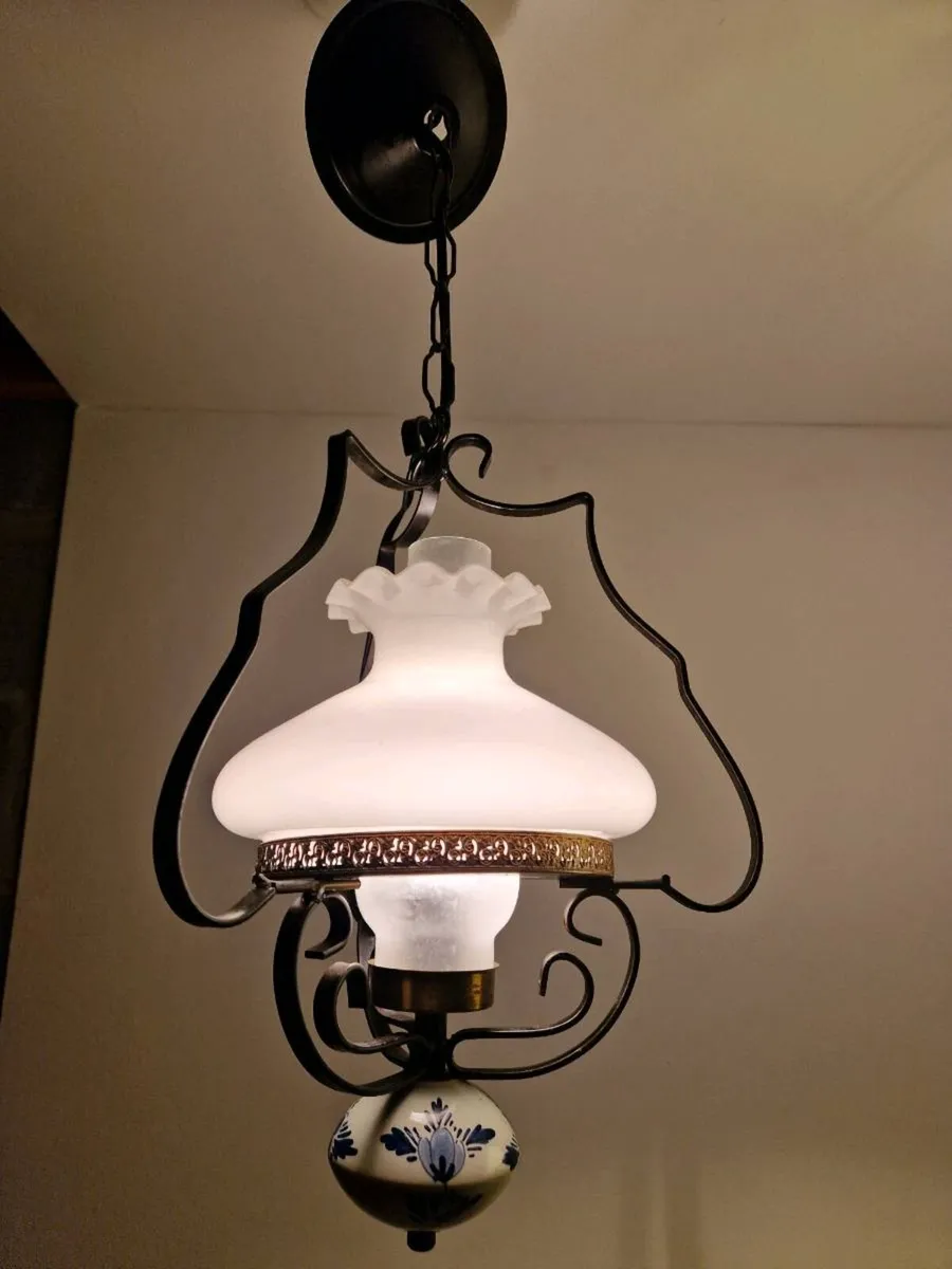 Vintage French Pendant light - Image 1