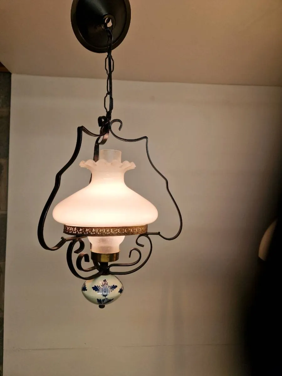 Vintage French Pendant light - Image 2