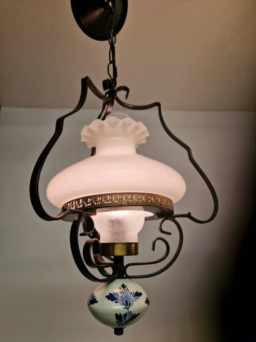 Vintage French Pendant light - Image 4