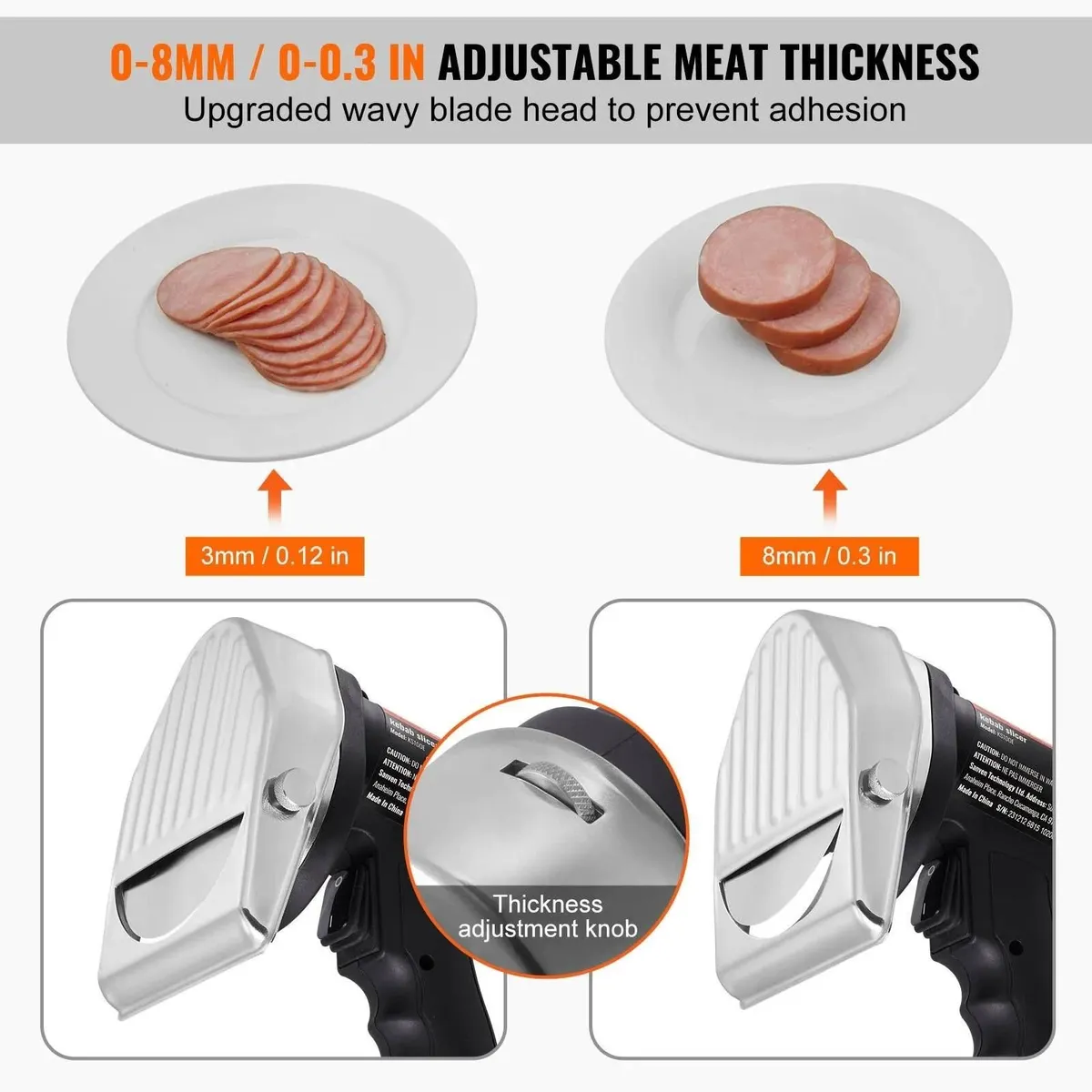 Electric Kebab Slicer Rechargeable Meat Cutting - Image 1