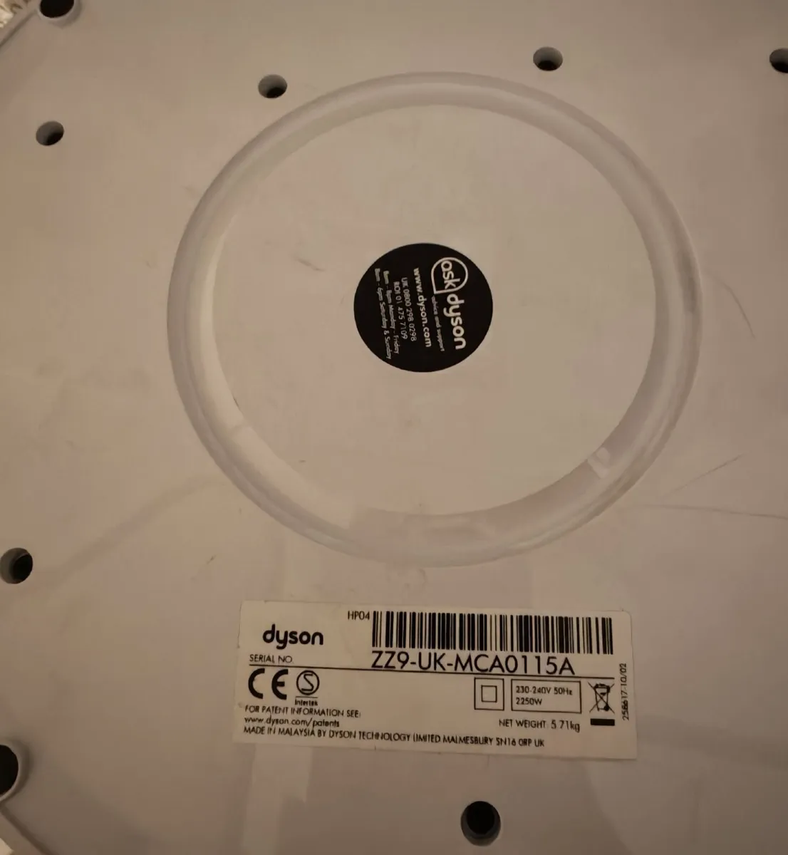 Dyson Pure Hot+Cool HP01 Air Purifier Heater Fan - Image 2
