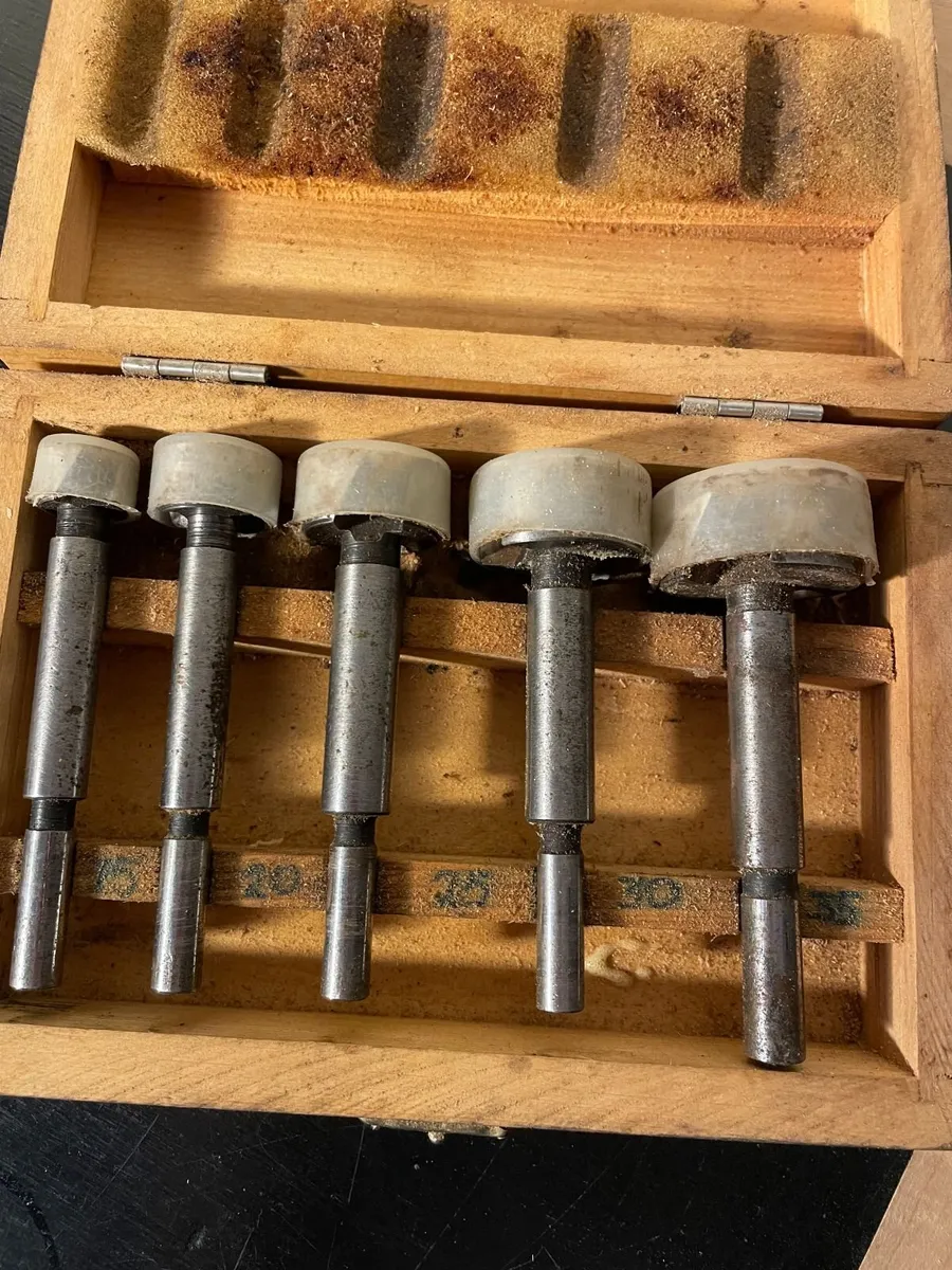 Vintage woodworking drill bit set 15mm-35mm - Image 3