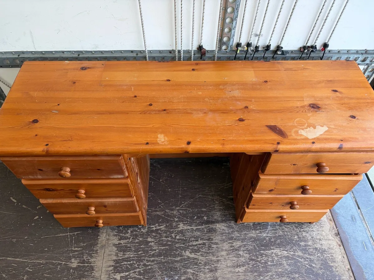 solid wooden study desk - Image 2