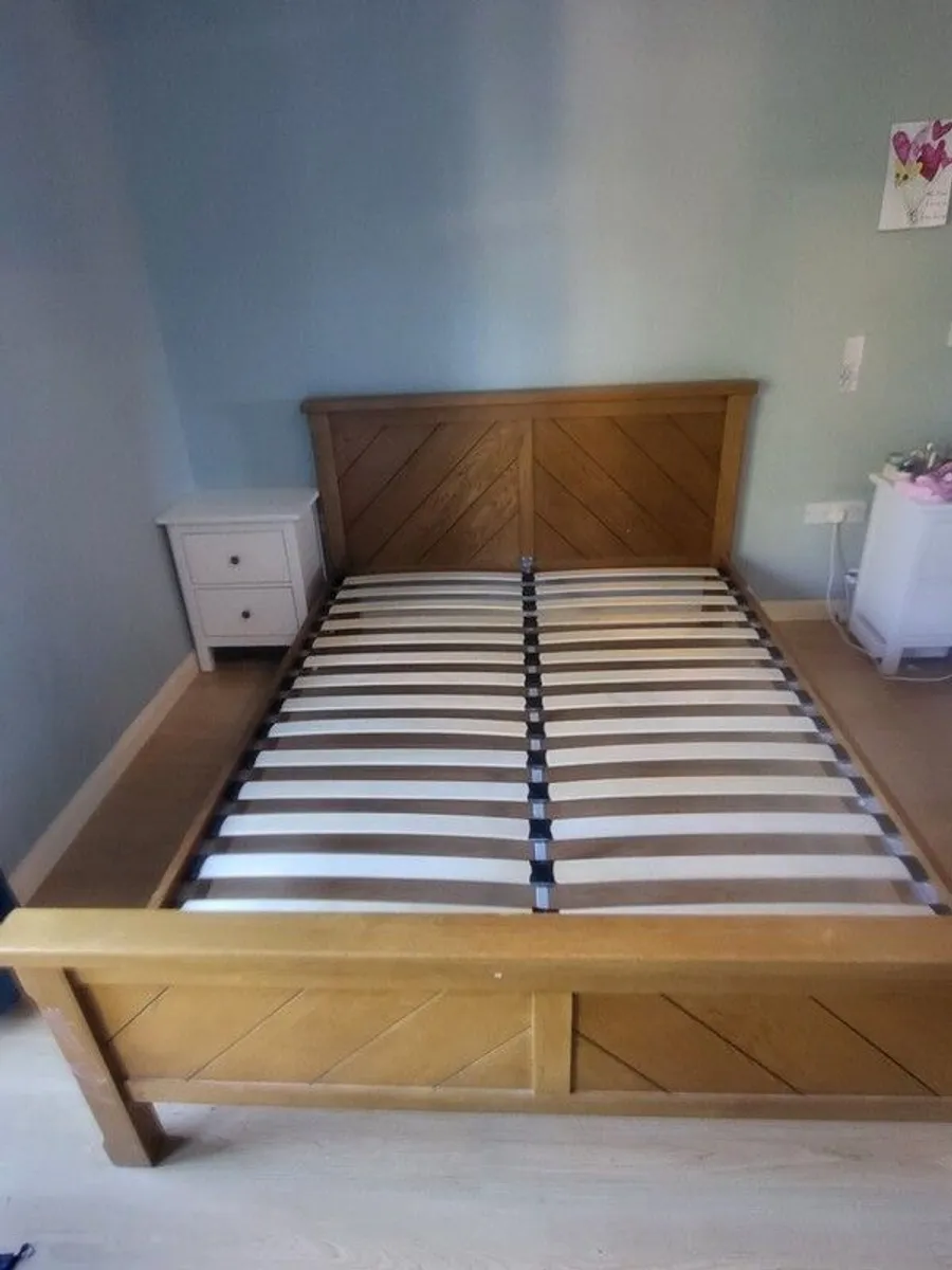 King size wooden bed frame - Image 3